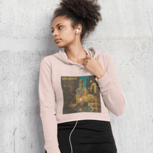 Midnight In A Bottle - Women’s Cropped Hooded Sweatshirt