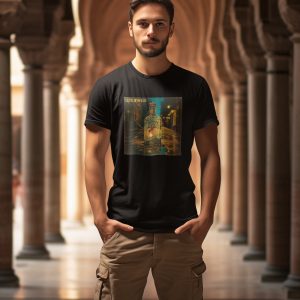 Midnight In A Bottle (front & back album cover) - Unisex Tri-Blend Crew Tee