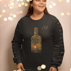 Midnight In A Bottle - Unisex Lightweight Crewneck Sweatshirt