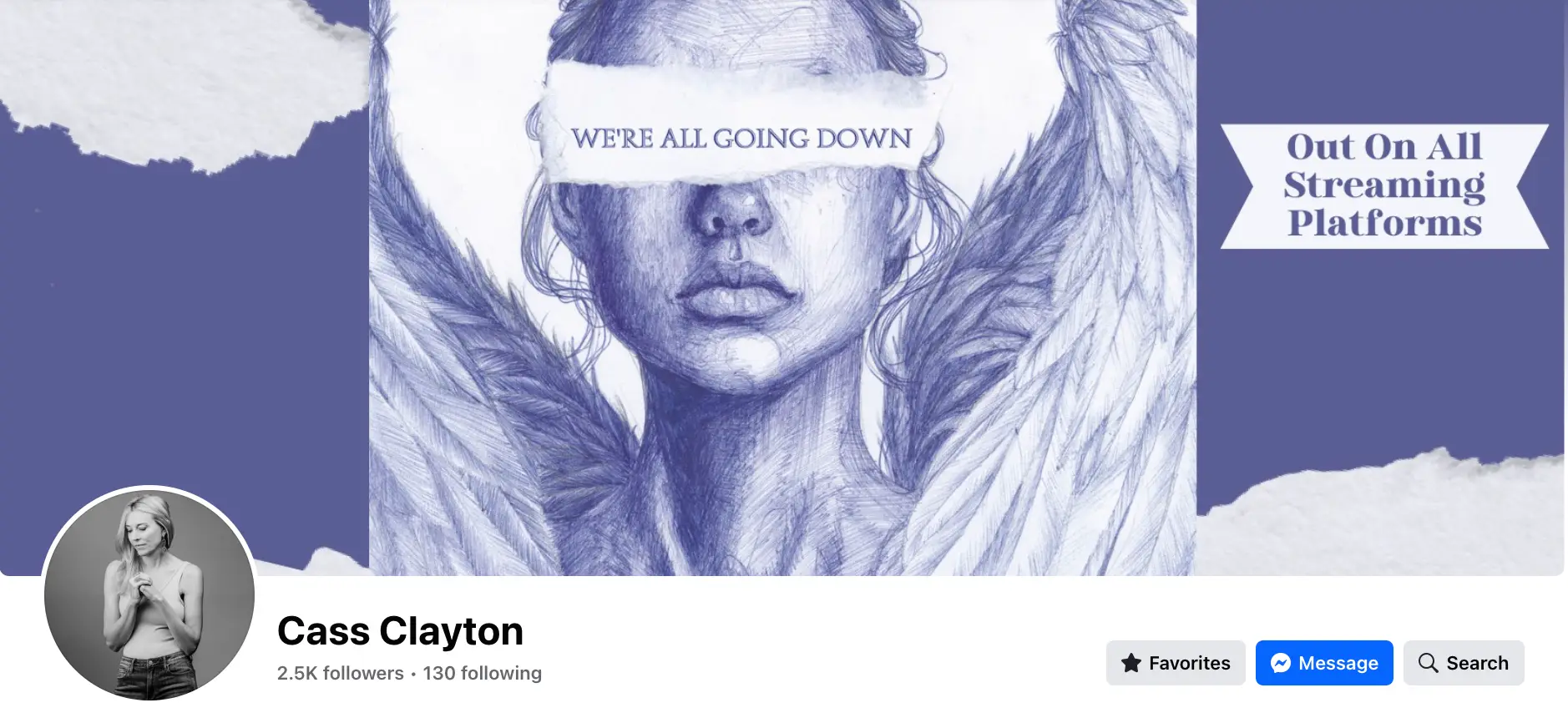 Cass Clayton Facebook channel landing page